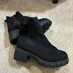 No Boundaries Black Ankle Booties